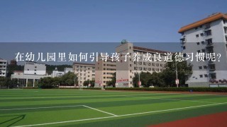 在幼儿园里如何引导孩子养成良道德习惯呢