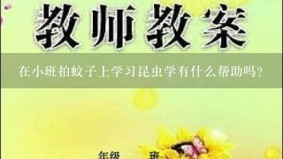 在小班拍蚊子上学习昆虫学有什么帮助吗