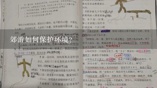 郊游如何保护环境?