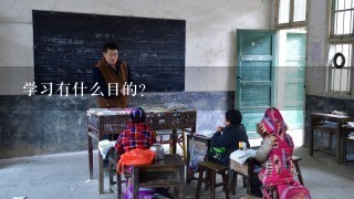 学习有什么目的?